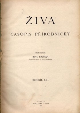 Obálka časopisu Živa 1903/7