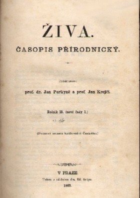 Obálka časopisu Živa 1868/3