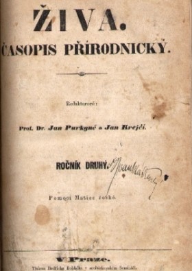 Obálka časopisu Živa 1854/6