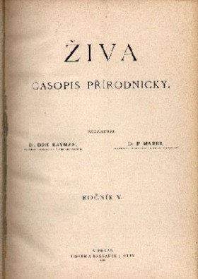 Obálka časopisu Živa 1895/6