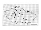 Rozšíření sklípkánka hnědého  v České republice. Orig. M. Řezáč