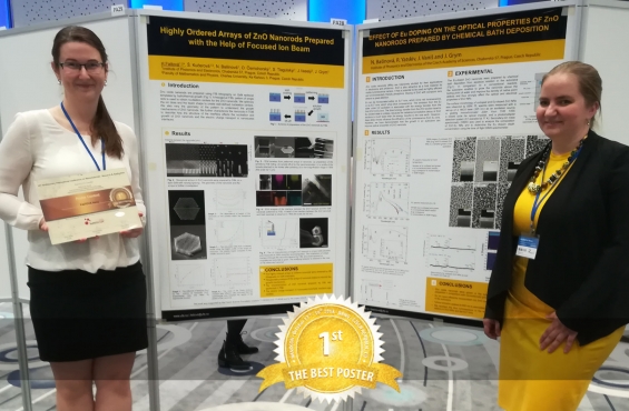 Hana Faitová winner of the best poster competition at NANOCON