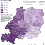 Life Expectancy 2011 In Central Europe