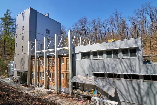 Building of AMS laboratory on mid-April 2019