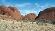 Pohled na skalní homole v Kata Tjuta. Foto L. Hanel