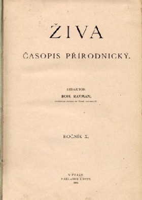 Obálka časopisu Živa 1900/5