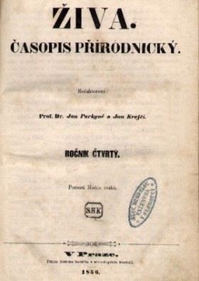 Obálka časopisu Živa 1856/3