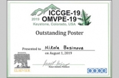 Award for outstanding poster for Nikola Bašinová, IPE