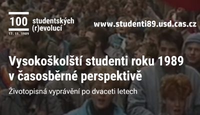 Nový tematický web: 100 studentských (r)evolucí