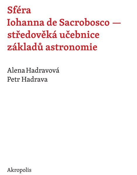 Sféra Iohanna de Sacrobosco – středověká učebnice základů astronomie