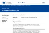 Veřejná konzultace -  boj proti rakovině