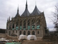 Obr. 1: Kutná Hora, Jezuitská kolej. Pohled na zkoumanou plochu na bastionu. (Foto ARUP)