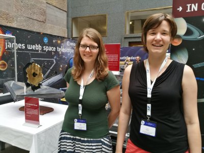 Dr. Tereza Klocová a Msc. Silvia Kunzová na mezinárodní konferenci EWASS 2017. Foto: Pavel Suchan.