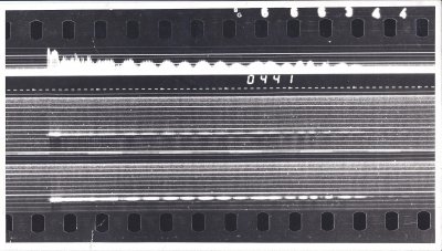 Radarový záznam meteoru z meteorického roje Eta Aquaridy v roce 1986