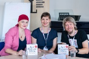 Autoři publikace "Hacknutá čeština" a organizátorka semináře