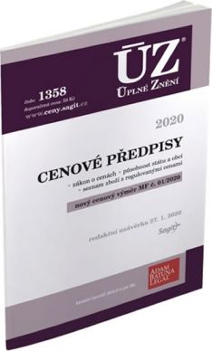 ÚZ 1358 Cenové předpisy 2020