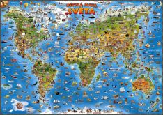 Dětská mapa Svět
