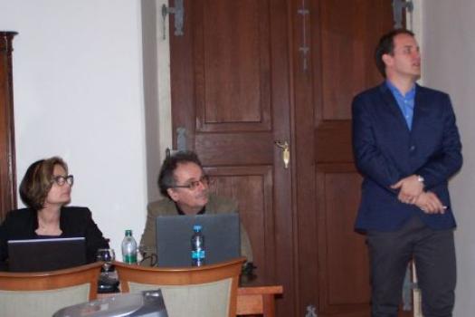 Zleva: Naděžda Witzanyová, Andrej Kugler a Ondřej Svoboda na setkání SAC FAIR