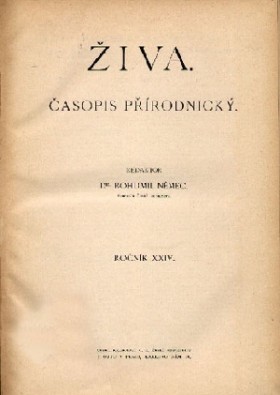 Obálka časopisu Živa 1914/3