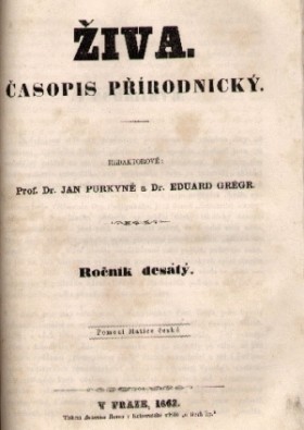 Obálka časopisu Živa 1862/1