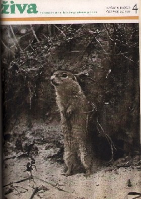 Obálka časopisu Živa 1955/4