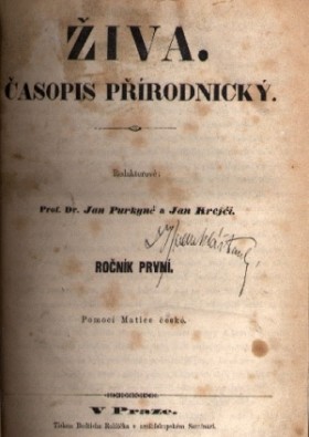 Obálka časopisu Živa 1853/10