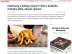 Fastfoody a jídelny vyřadí 11 kilo z každého metráku jídla, ukázal výzkum 