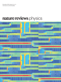 Obálka listopadového vydáni časopisu Nature Reviews Physics