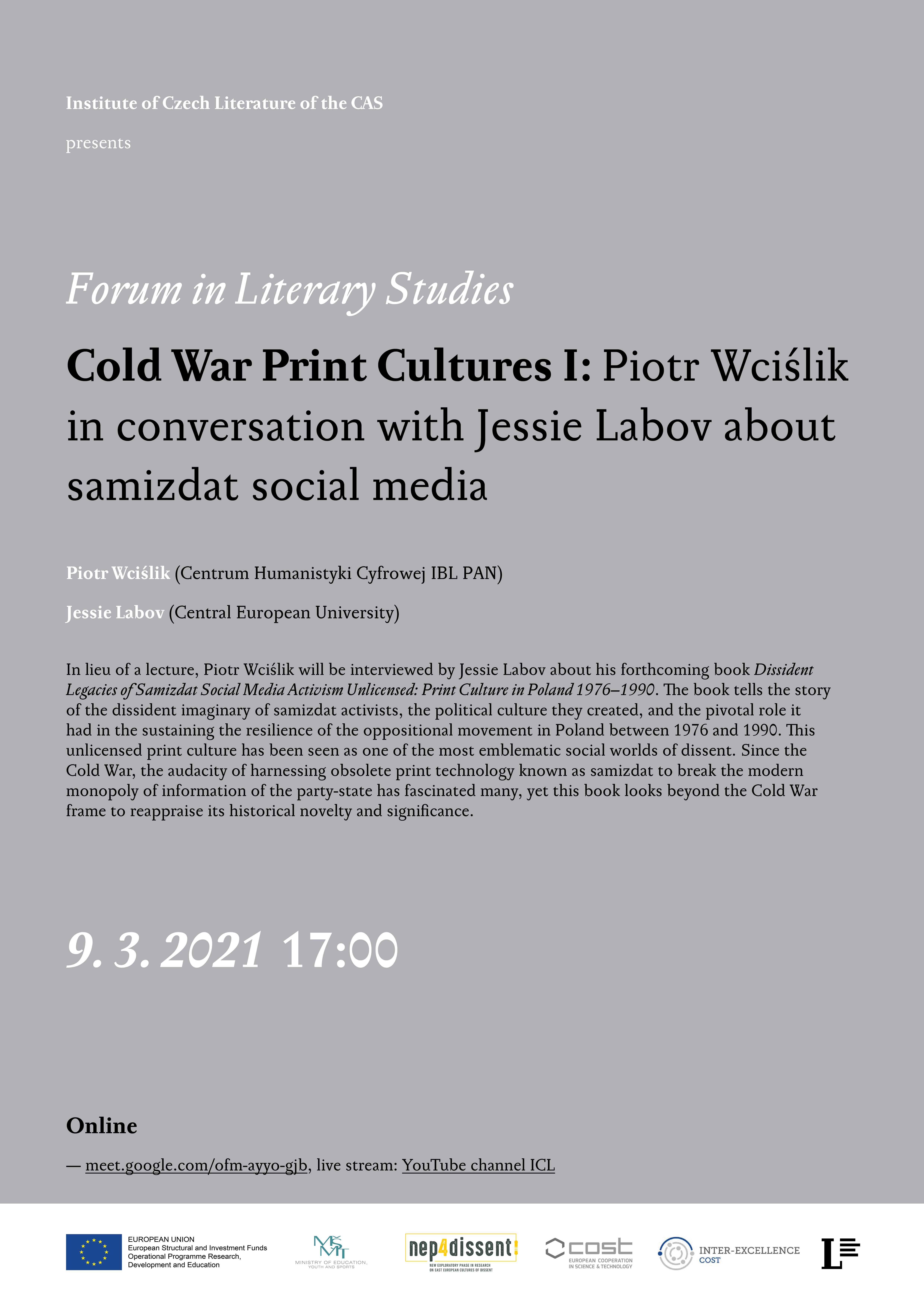 LVF 2021: Cold War Print Cultures I