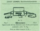 Medvědí železa nabízená v katalogu firmy Leimer (Waidhofen, Rakousko)  ještě v r. 1912. Z archivu autora