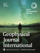 Cover image of current issue from Geophysical Journal International