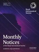 Cover image of current issue from Monthly Notices of the Royal Astronomical Society