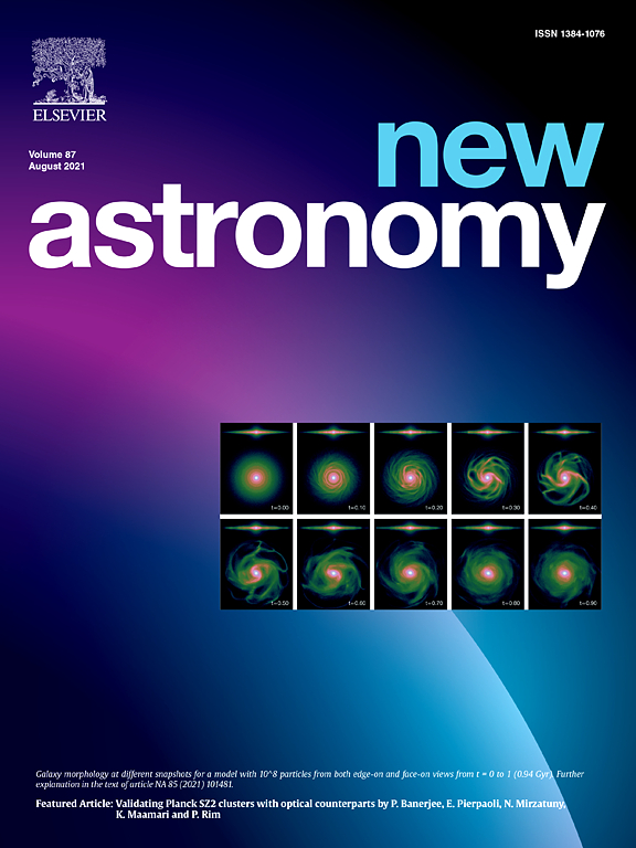 Go to journal home page - New Astronomy