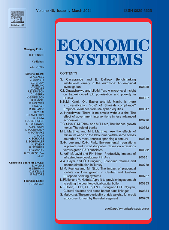 Go to journal home page - Economic Systems