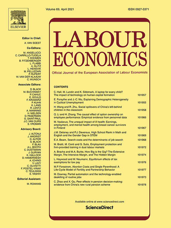Go to journal home page - Labour Economics