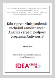 Kdo v 1. vlně pandemie zachránil své zaměstnance? Analýza čerpání podpory programu Antivirus B