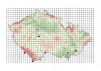 Dosavadní nálezy a pozorování šakala obecného na území České republiky a v blízkém okolí (tečky – doložené nálezy/pozorování, hvězdičky – nedoložená pozorování). Orig. M. Anděra