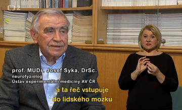 Reportáž s prof. MUDr. Josefem Sykou, DrSc. v pořadu ČT na téma poškození sluchu
