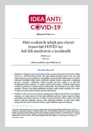 Sběr osobních údajů pro chytré trasování COVID-19: Jak lidi motivovat a neodradit