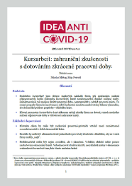 Kurzarbeit: zahraniční zkušenost s dotováním zkrácené pracovní doby