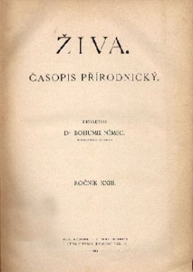 Obálka časopisu Živa 1913/5