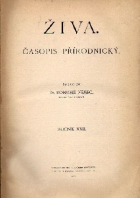 Obálka časopisu Živa 1912/2