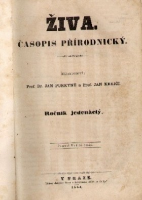 Obálka časopisu Živa 1863/1