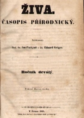 Obálka časopisu Živa 1861/3