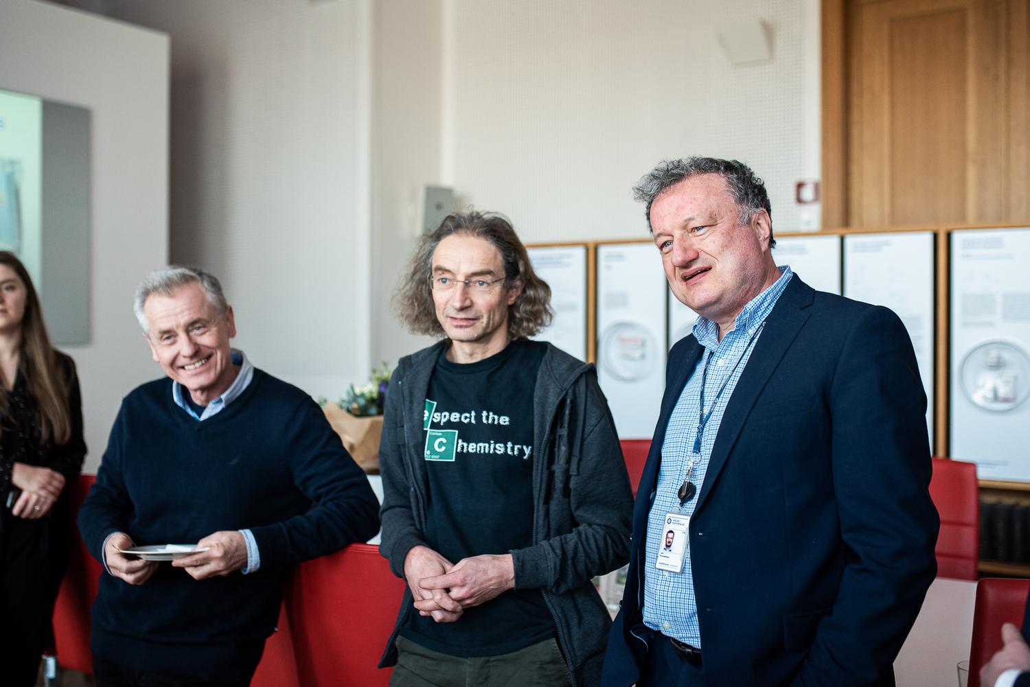 Zleva: Martin Fusek, Pavel Jungwirth, Jan Konvalinka (Foto: Tomáš Belloň / ÚOCHB)