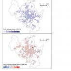 Figure 1: Population grid for segregation measurement – example of Brno