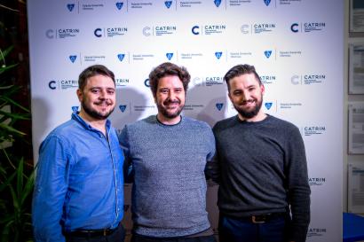 Team of co-authors: Bruno de la Toree (middle), Benjamin Mallada Faes (right) and Aurelio Gallardo (left) have won the the most significant result in basic research award of the Werner von Siemens Awards.