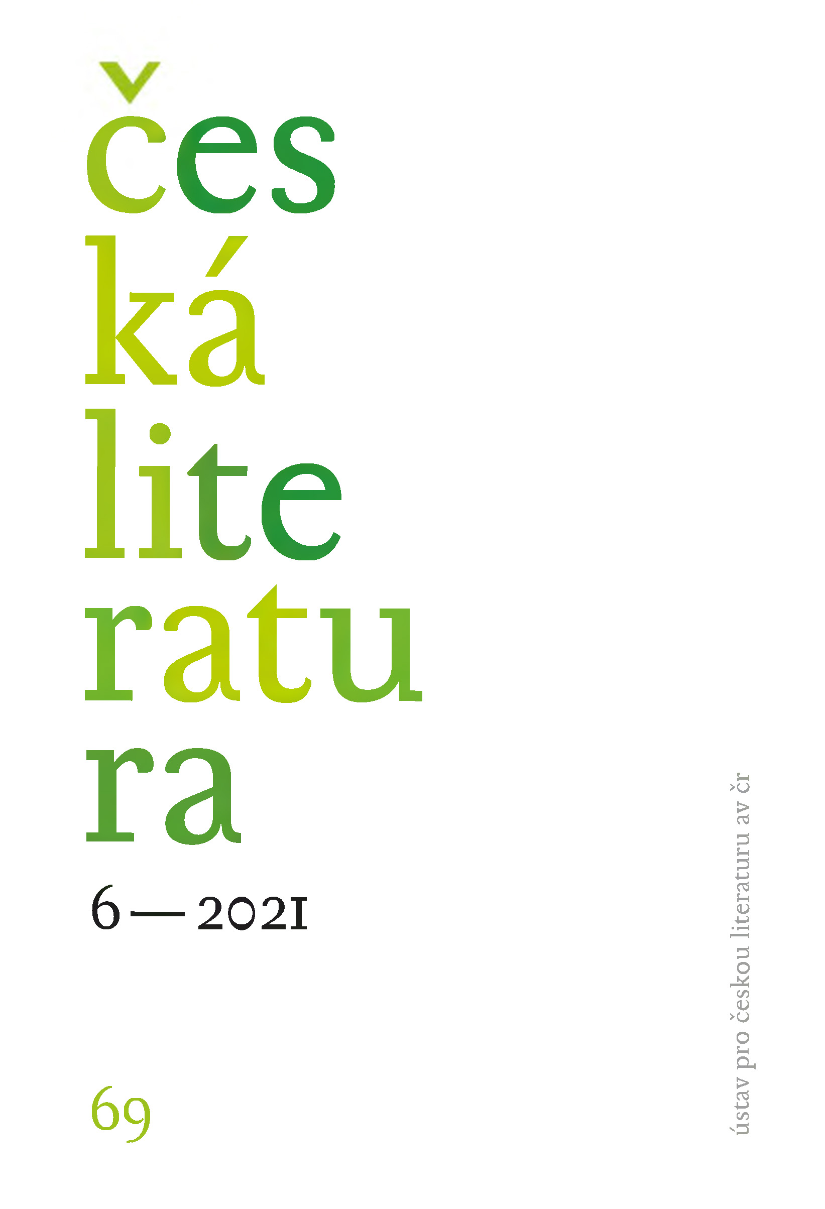 Česká literatura 69, 2021/6