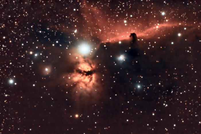 5-8th places Roman Truneček: Emission nebulae in the Constellation Orion   IC 434  (the Horsehead Nebula) and NGC 2024 (the Flame Nebula), captured in Velké Popovice, Czechia, on the night of 14-15 February 2021.