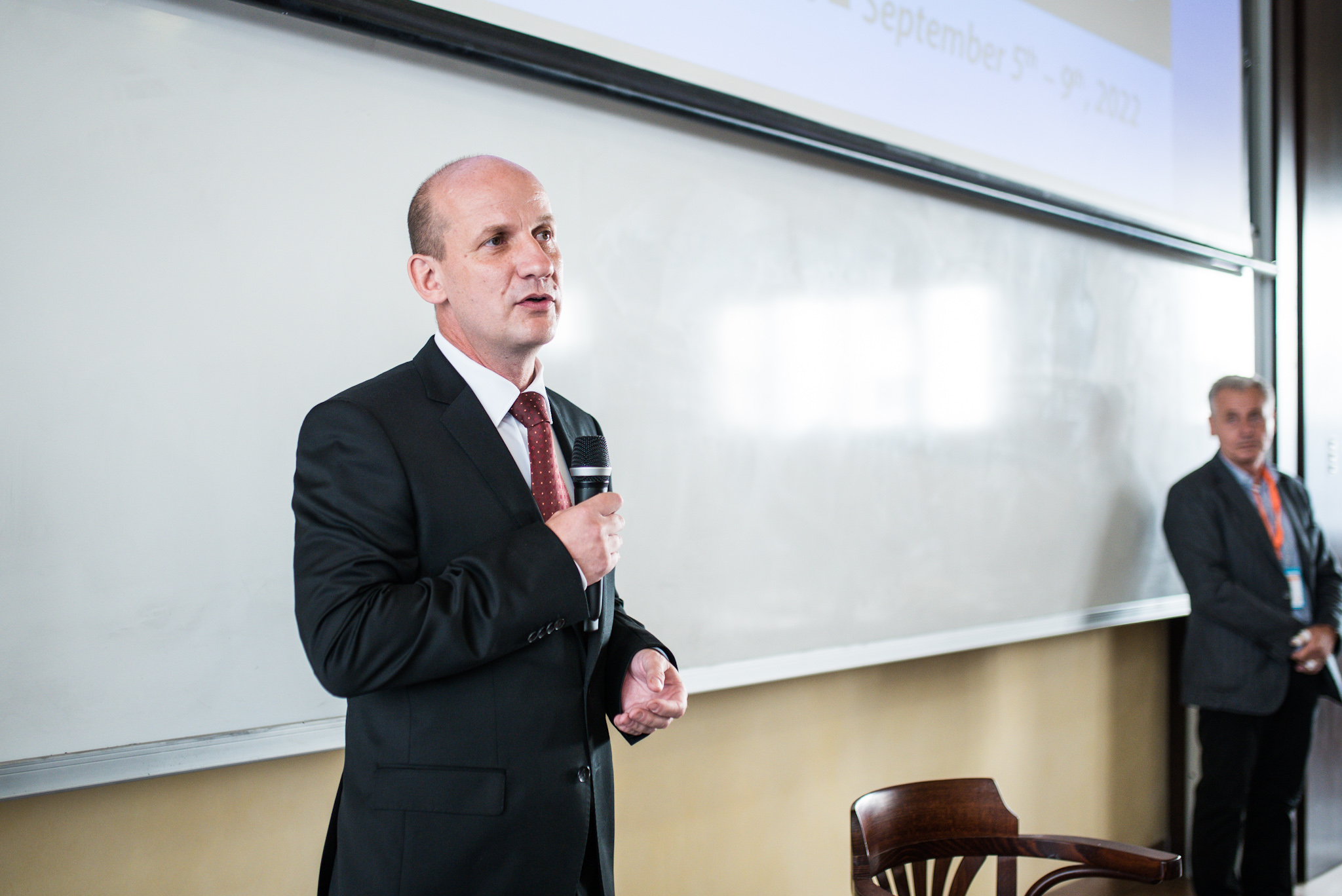 Dean of the Faculty of Chemical Technology, UCT Prague, Prof. Petr Zámostný (Photo: IOCB Prague / Tomáš Belloň)